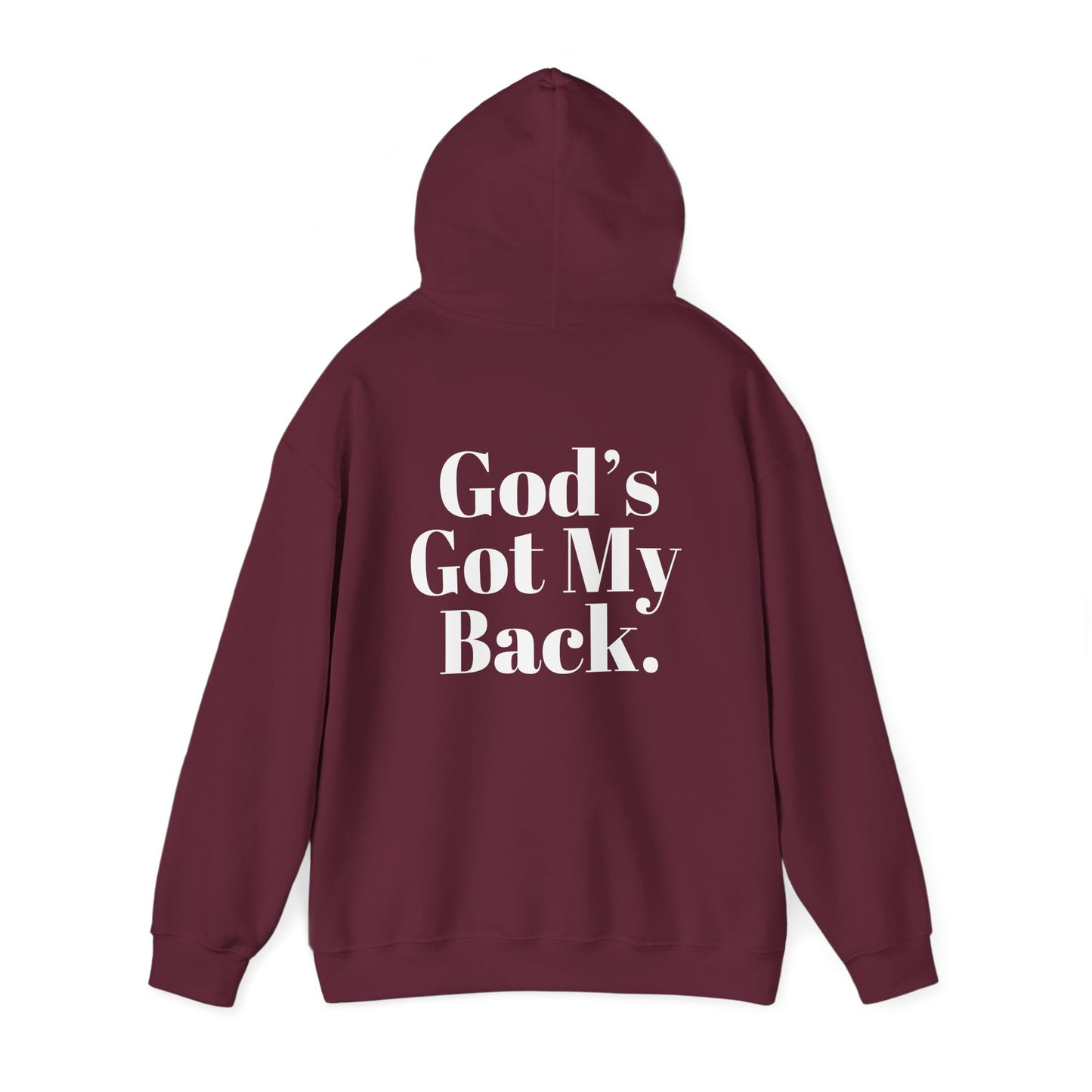 God's Got My Back Men's Hoodie (White Logo) - Sweet Baby Jeez Teez