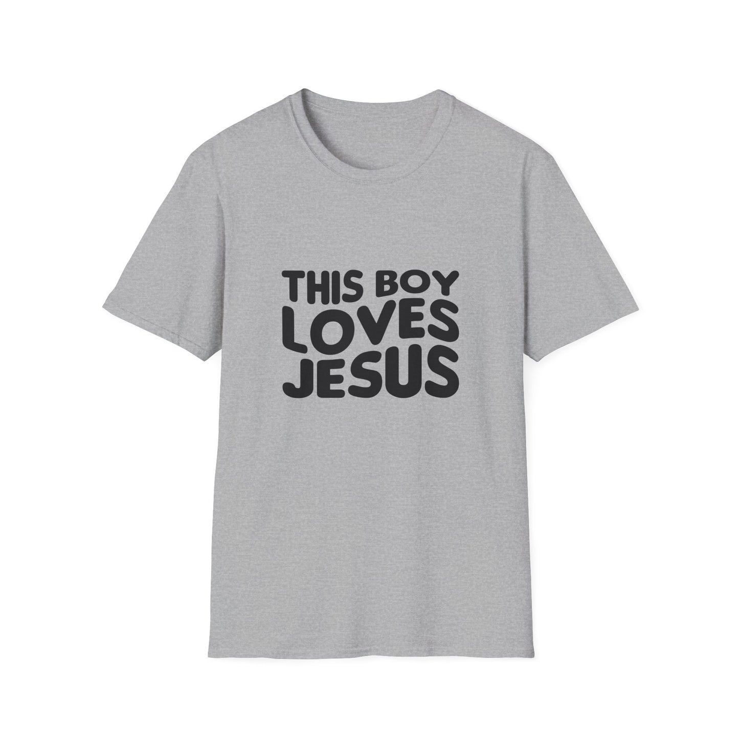 This Boy Loves Jesus Men's Tshirt - Sweet Baby Jeez Teez
