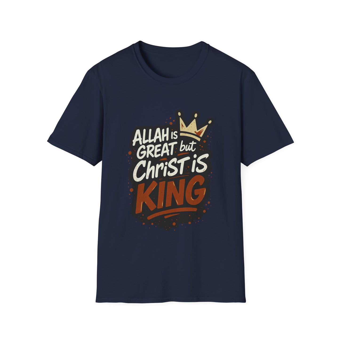 Christ is King Unisex Softstyle Tshirt (Great 2 Logo)