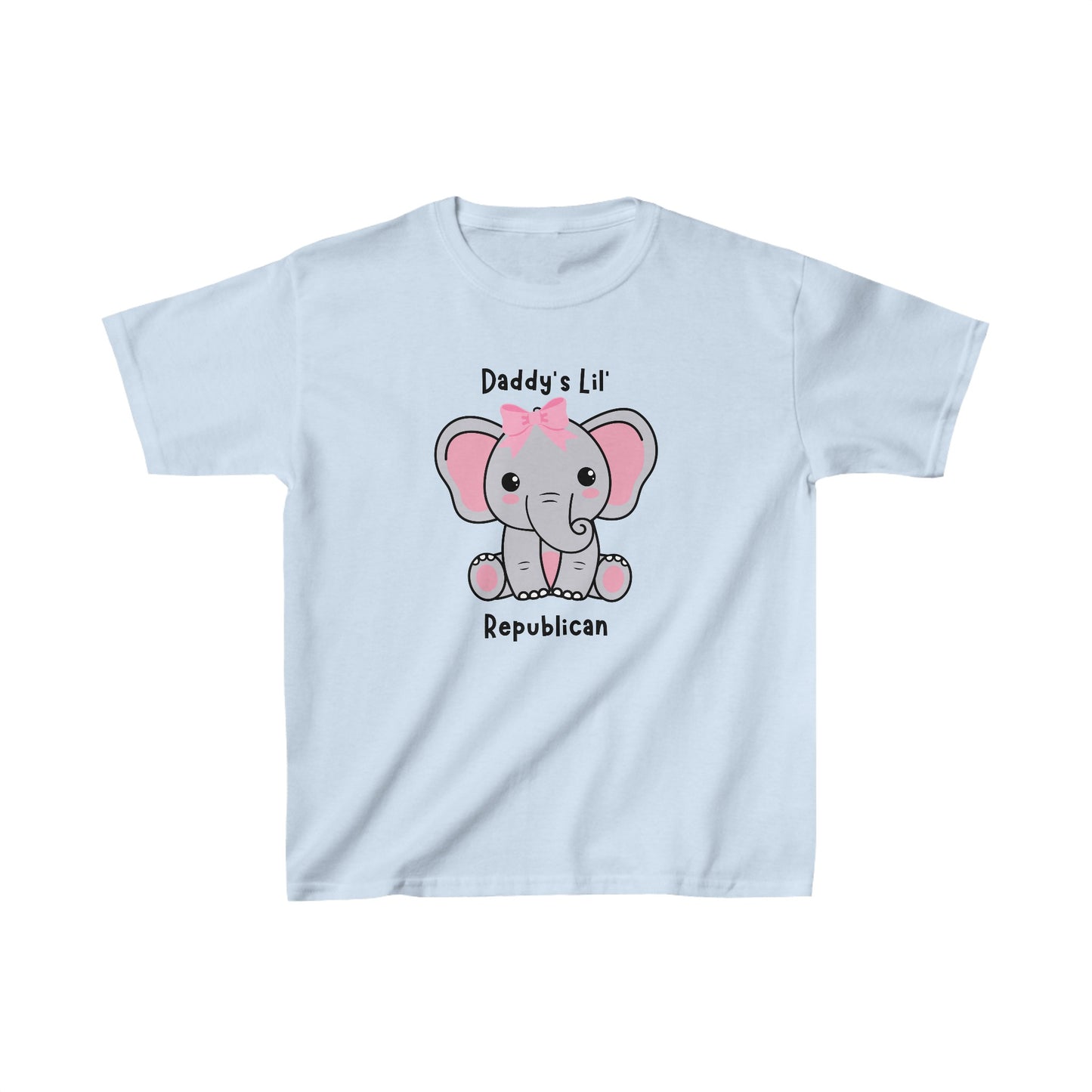 Daddy's Lil Republican Girls Tshirt (Pink and Gray Logo) - Sweet Baby Jeez Teez