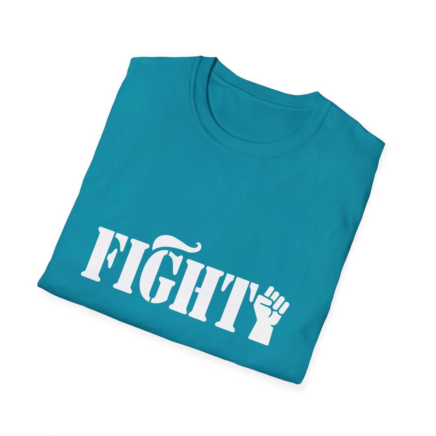 Fight Women's Relaxed/Plus Tshirt (White Fist Logo) - Sweet Baby Jeez Teez