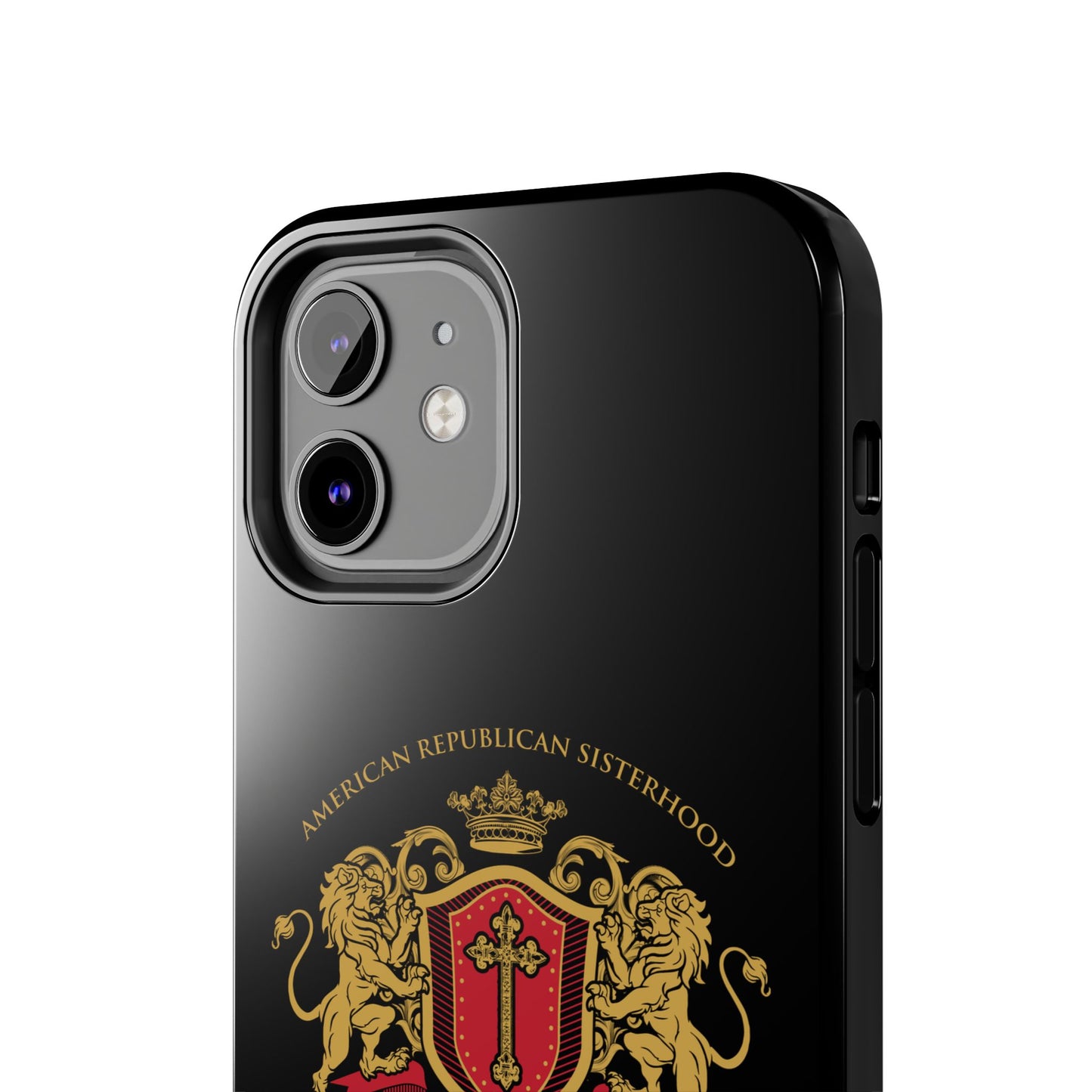 ARS Prayer Brigade Tough Phone Case (Black with Gold/Red Logo)