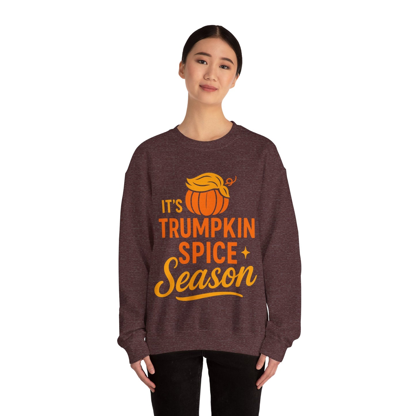 TRUMP-kin Spice Unisex Cozy Sweatshirt (Pumpkin Logo)