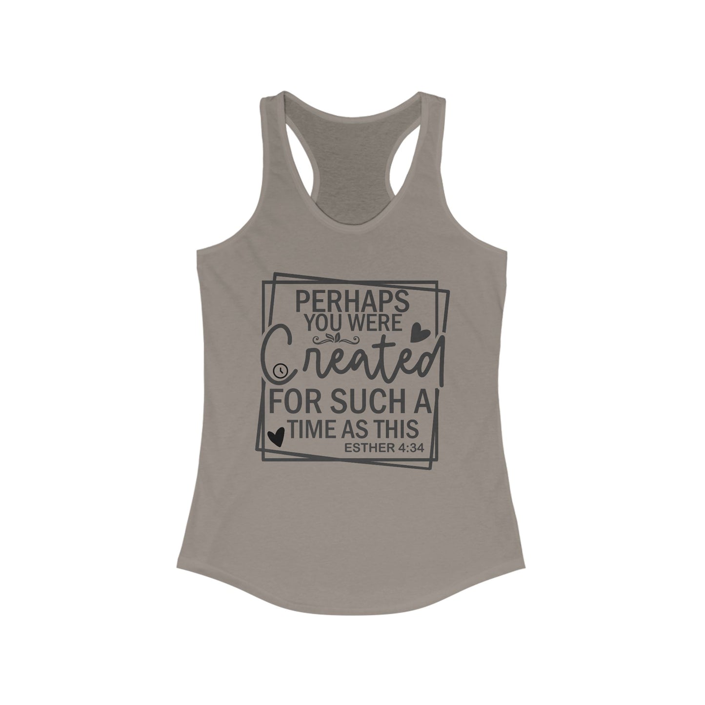Esther 4:14 Women's Racerback Tank (Black Logo) - Sweet Baby Jeez Teez