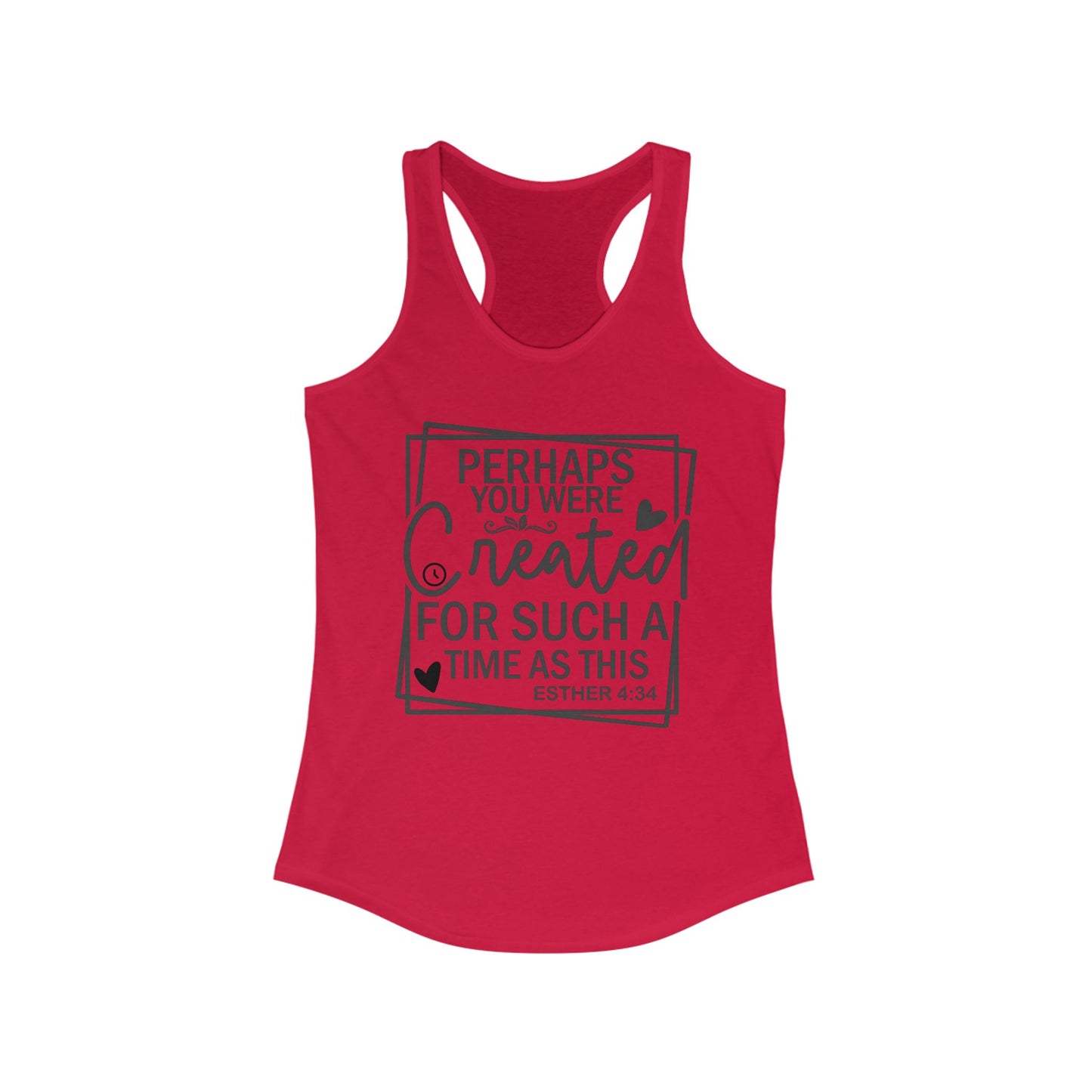 Esther 4:14 Women's Racerback Tank (Black Logo) - Sweet Baby Jeez Teez