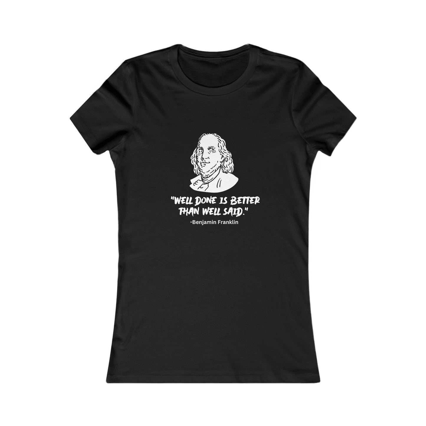 Well Said Women's Fitted Tshirt (IW - White Logo) - Sweet Baby Jeez Teez