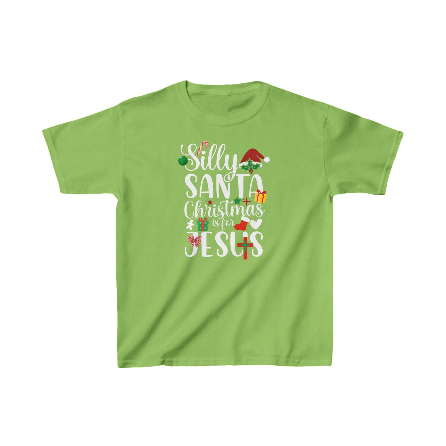 Silly Santa Kid's Tshirt (Gift Logo) - Sweet Baby Jeez Teez