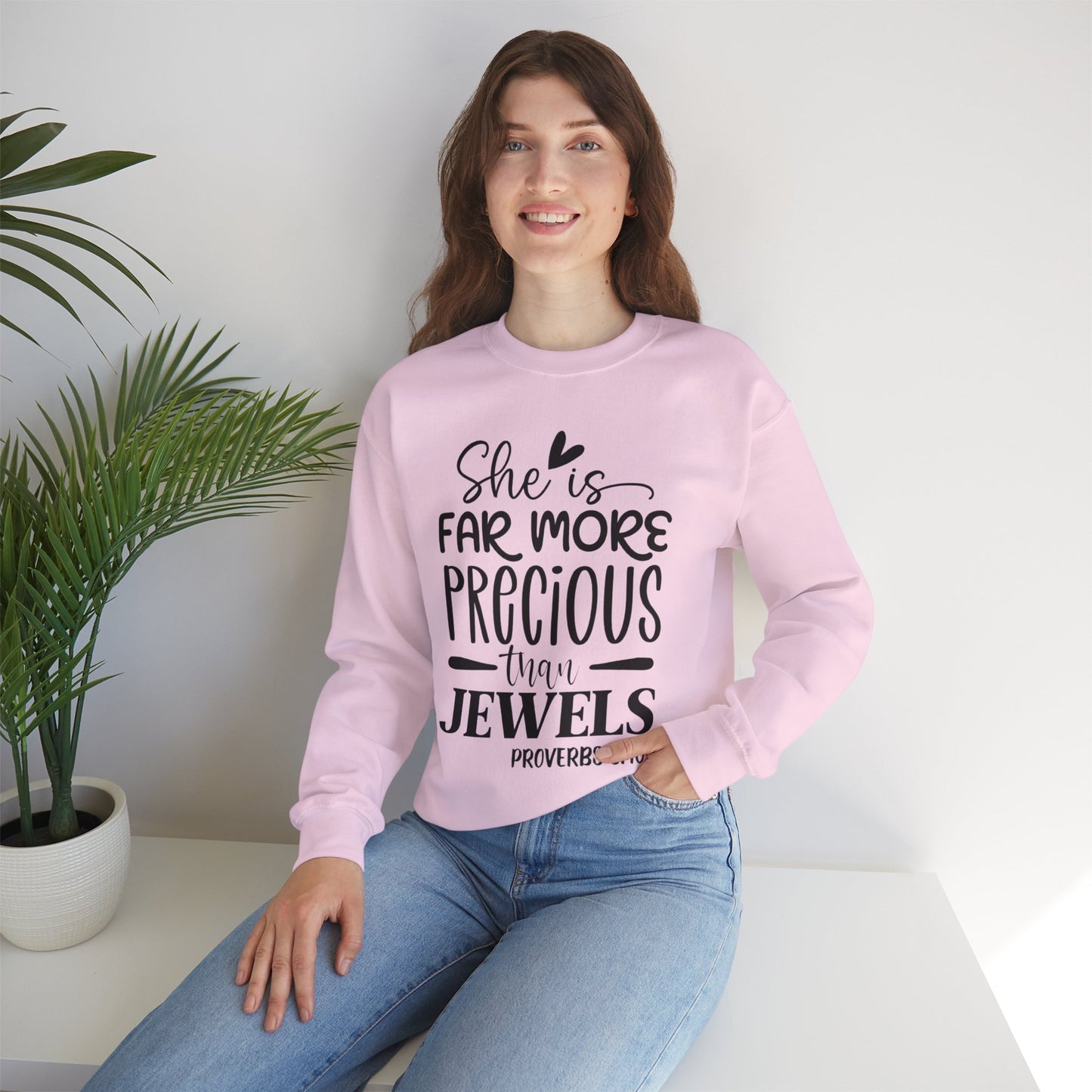 Far More Precious Women's Relaxed Sweatshirt - Sweet Baby Jeez Teez
