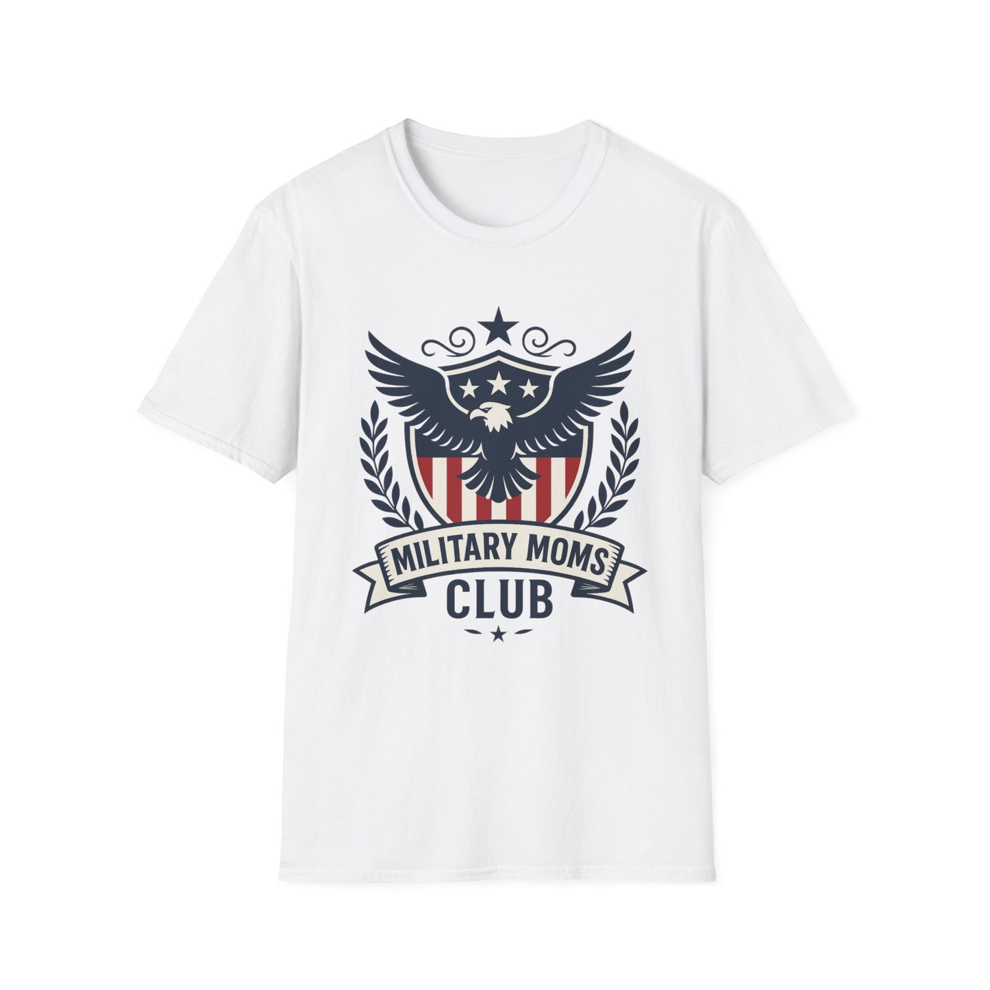 Military Moms Club Women's Relaxed Tshirt (Crest Logo) - Sweet Baby Jeez Teez