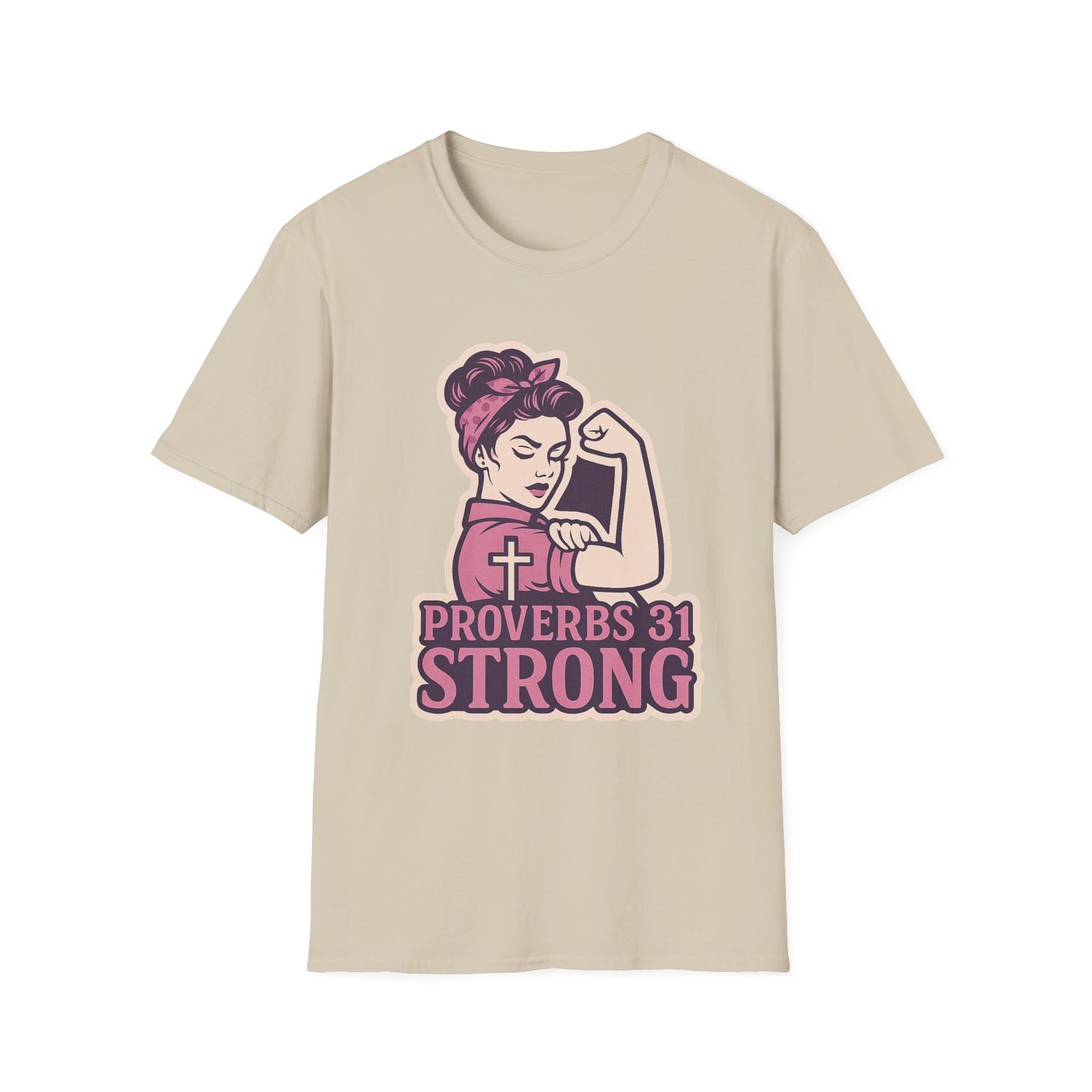 Proverbs 31 Strong Christian Women's Empowering Softstyle T-Shirt