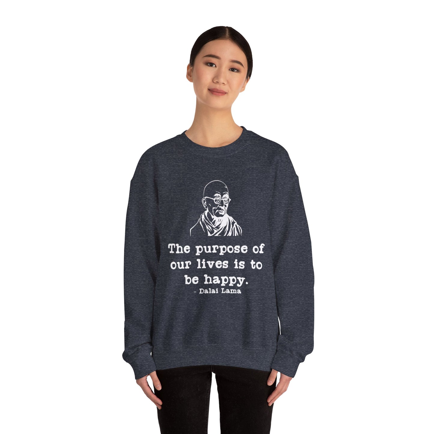 Purpose of Life Womens Relaxed Sweatshirt (IW White Logo) - Sweet Baby Jeez Teez