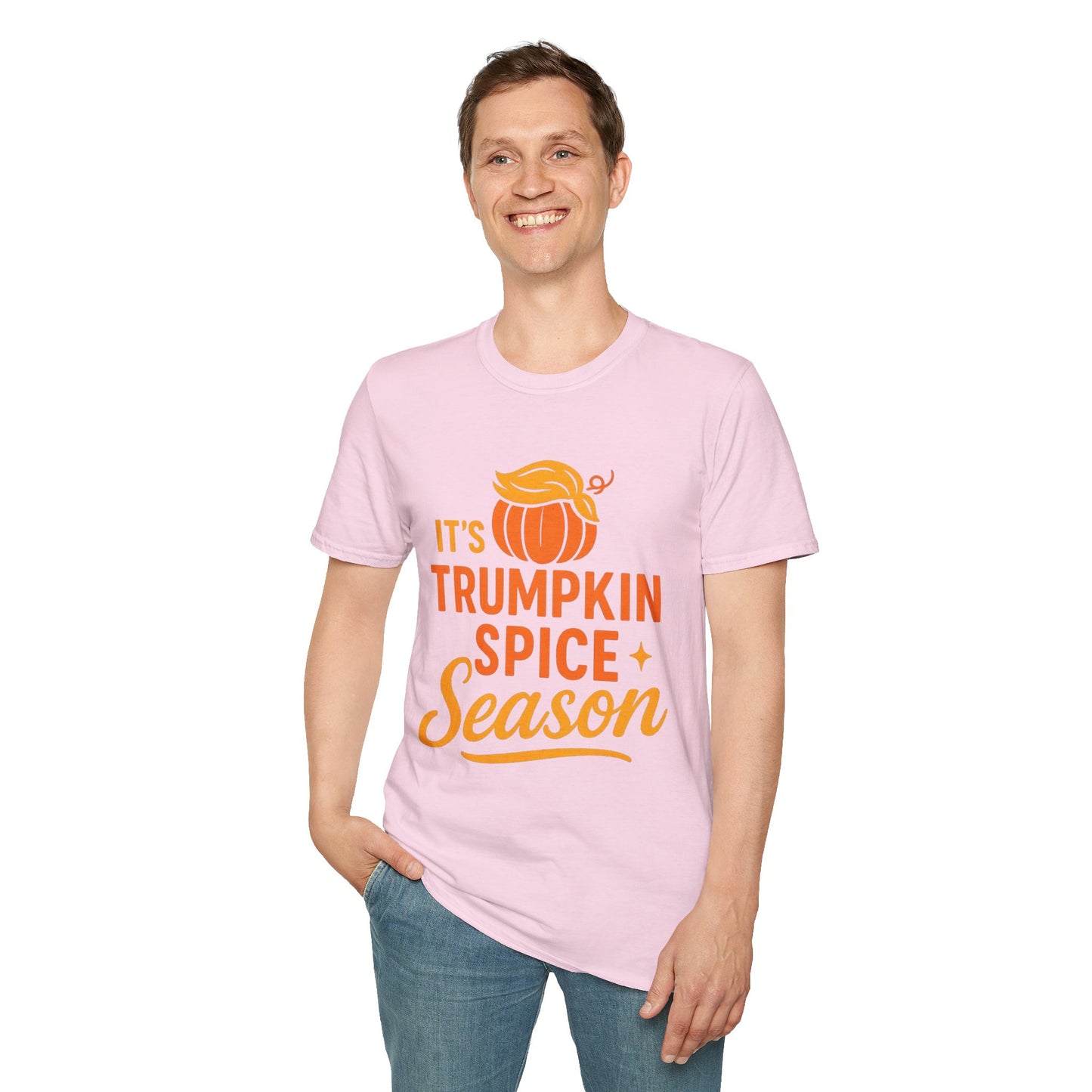 TRUMP-kin Spice Season Unisex Softstyle Tshirt - Sweet Baby Jeez Teez
