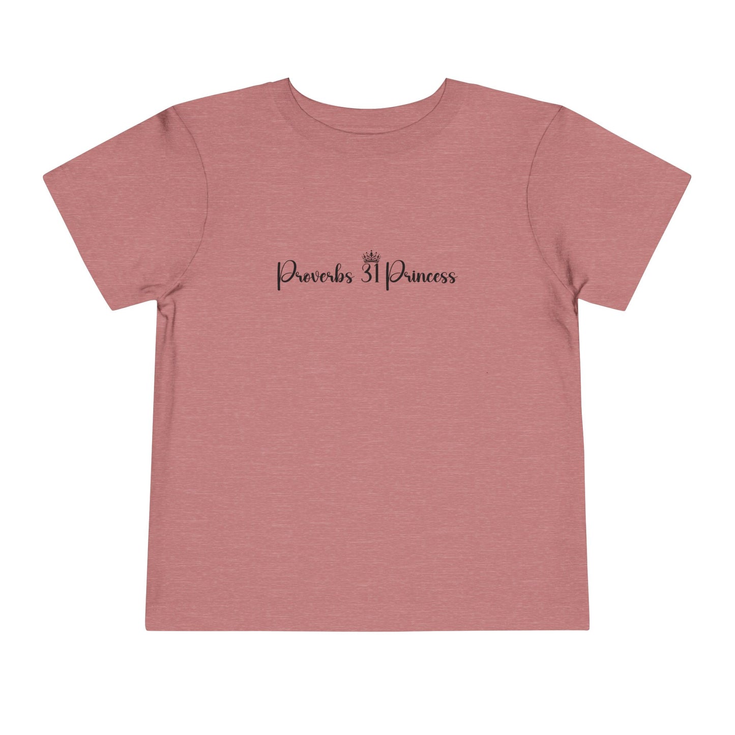 Proverbs 31 Princess Girl's Toddler Tshirt (Black Logo) - Sweet Baby Jeez Teez