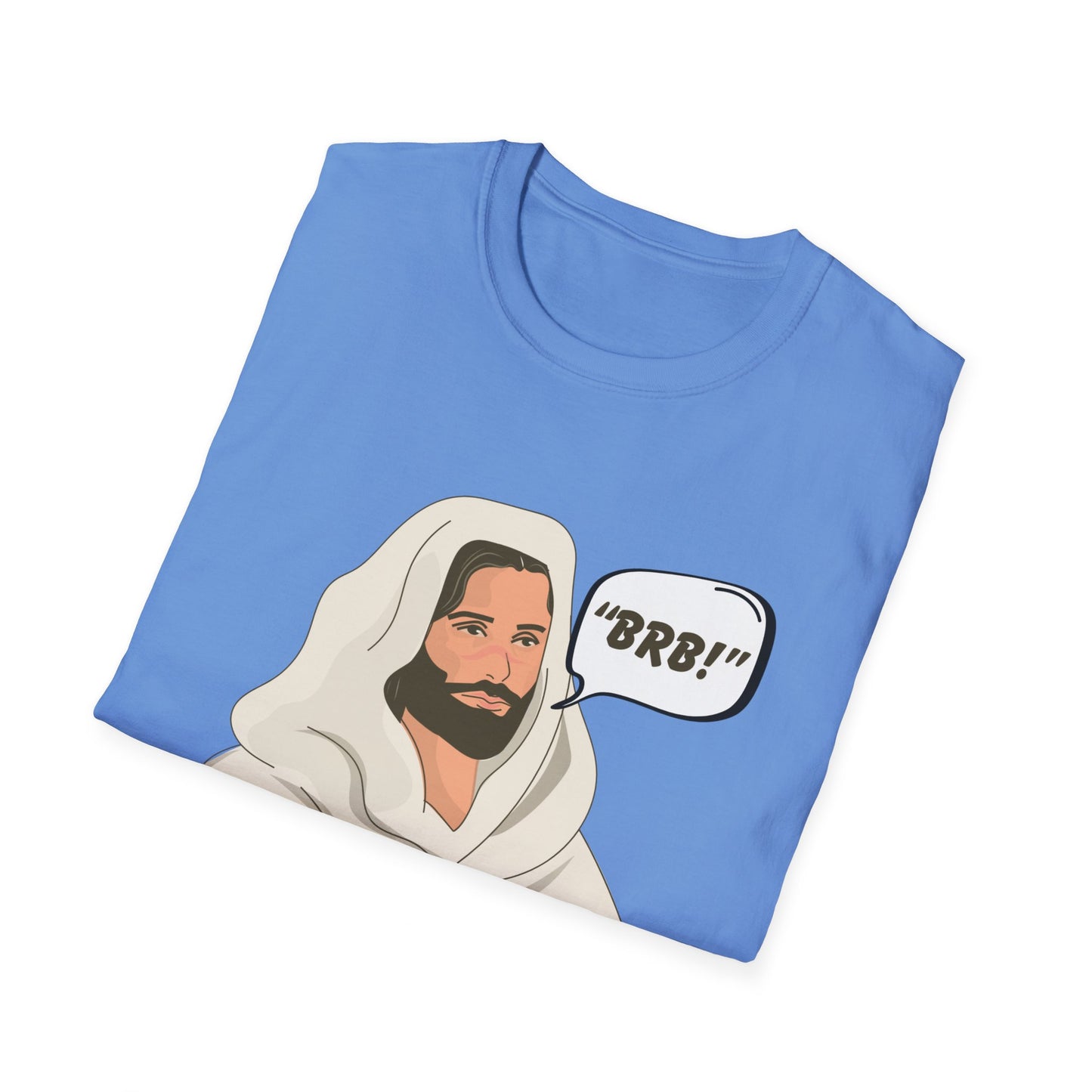 "BRB" Be Right Back Women's Relaxed/Plus Tshirt (Cartoon Logo) - Sweet Baby Jeez Teez