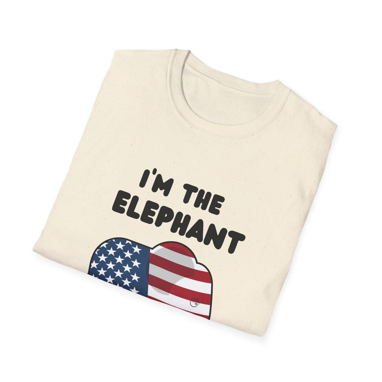 Elephant in Room Cartoon Women's Relaxed/Plus Tshirt (Black Logo) - Sweet Baby Jeez Teez