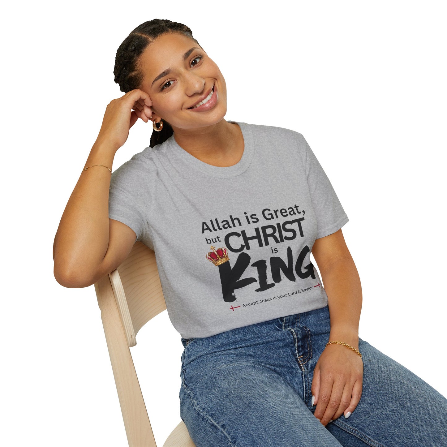Christ is King Unisex T-shirt (Great Logo) - Sweet Baby Jeez Teez