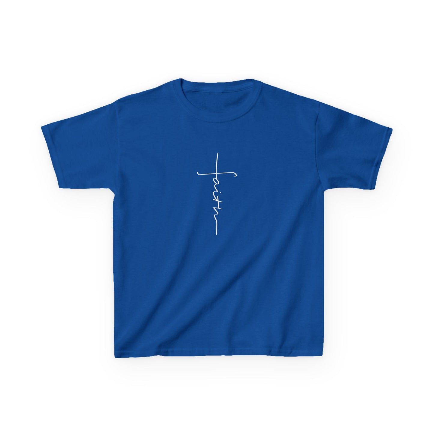 Cross Made From Faith Girl's Tshirt (White Logo)