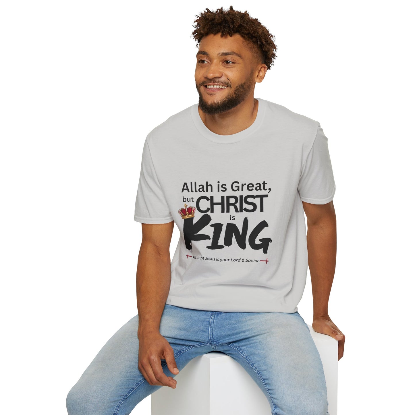 Christ is King Unisex T-shirt (Great Logo) - Sweet Baby Jeez Teez