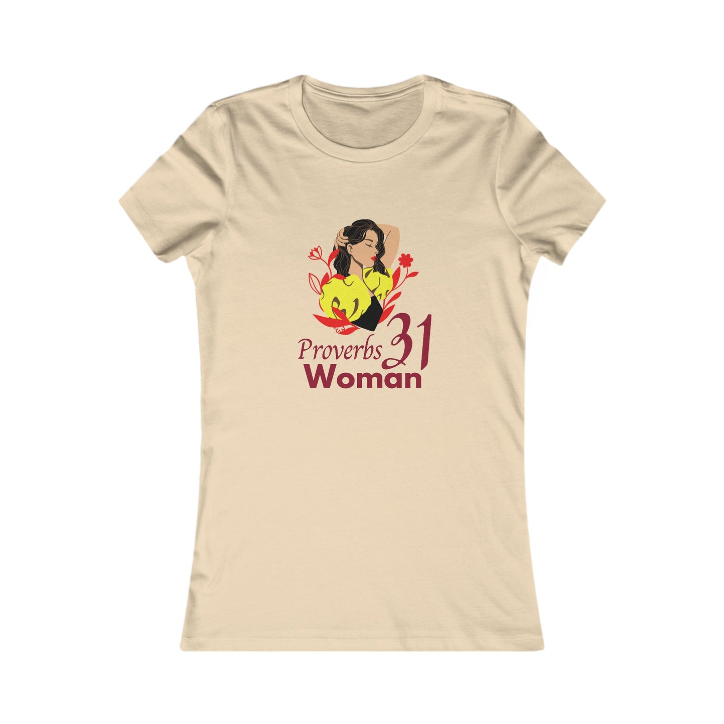 Proverbs 31 Portrait Women's Fitted Tshirt (Latina Colors) - Sweet Baby Jeez Teez