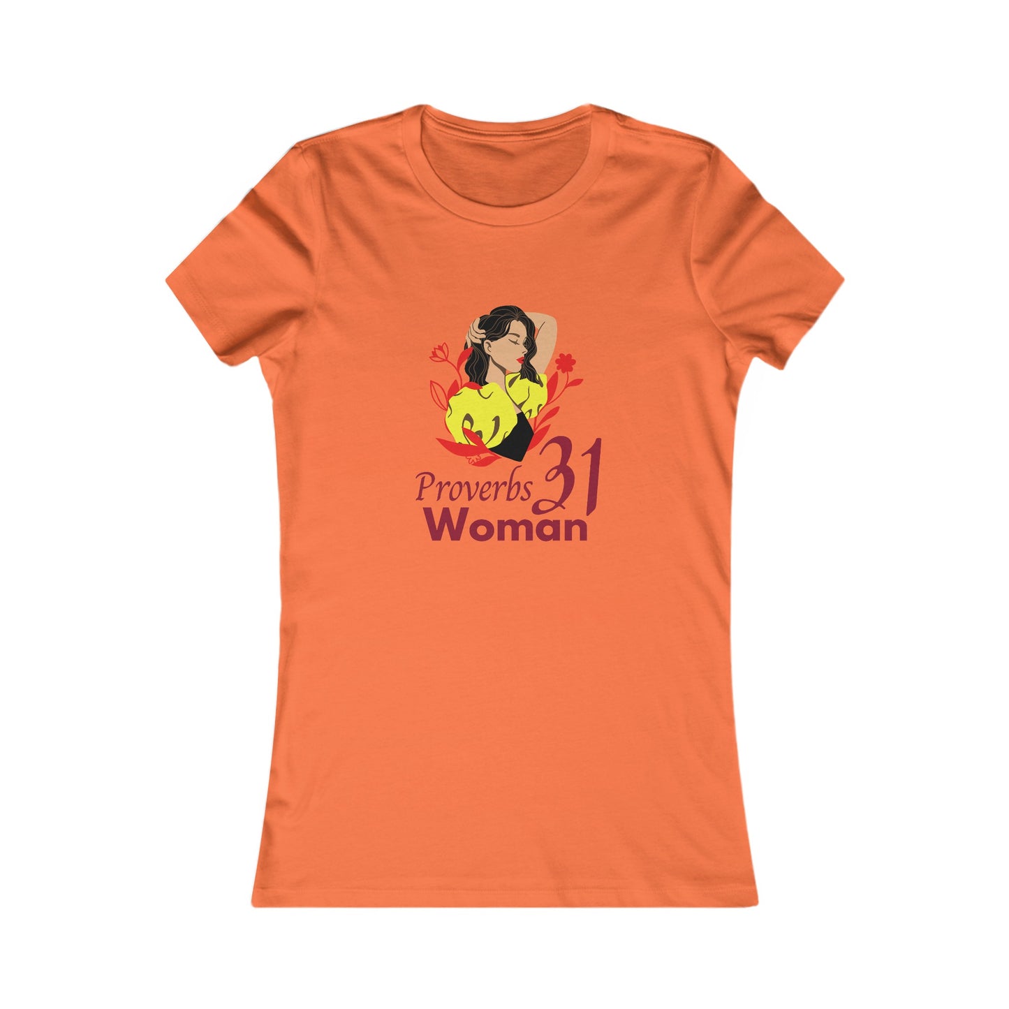 Proverbs 31 Portrait Women's Fitted Tshirt (Latina Colors) - Sweet Baby Jeez Teez