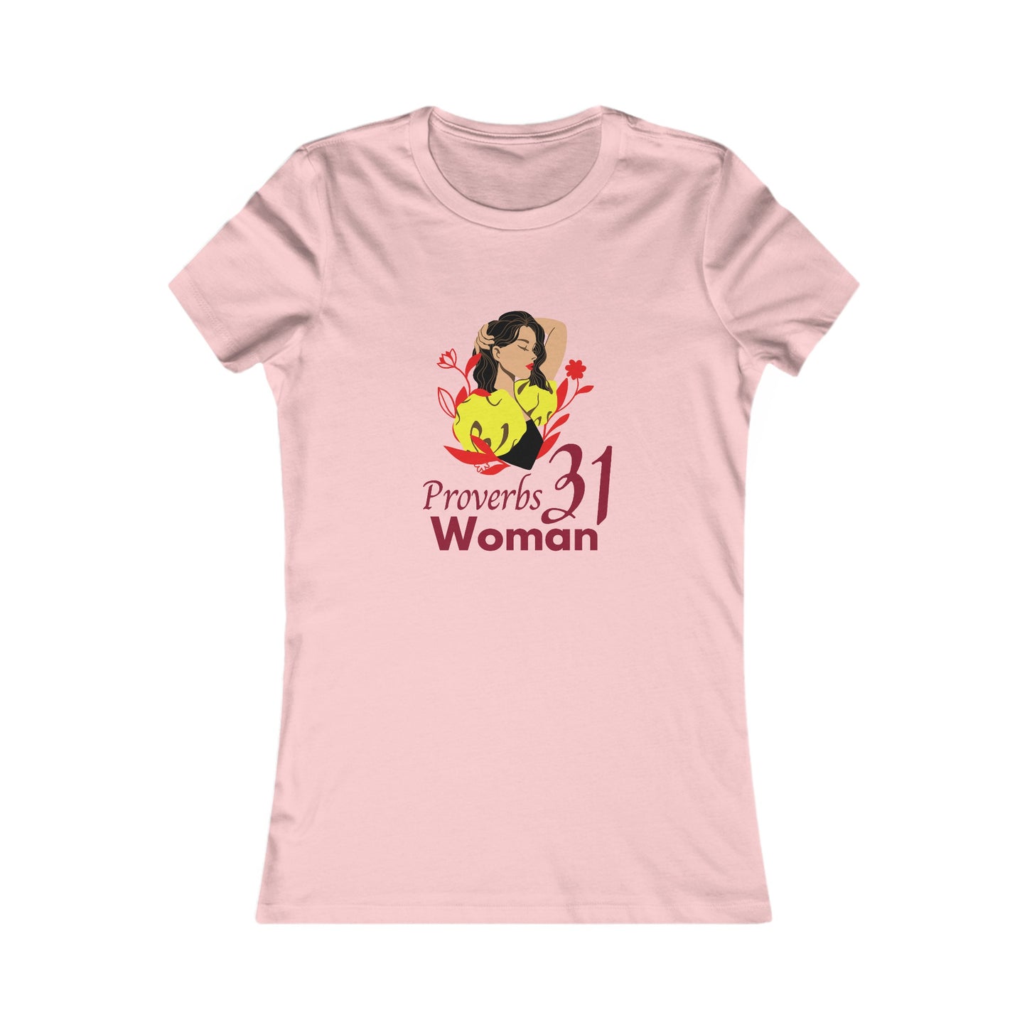 Proverbs 31 Portrait Women's Fitted Tshirt (Latina Colors) - Sweet Baby Jeez Teez