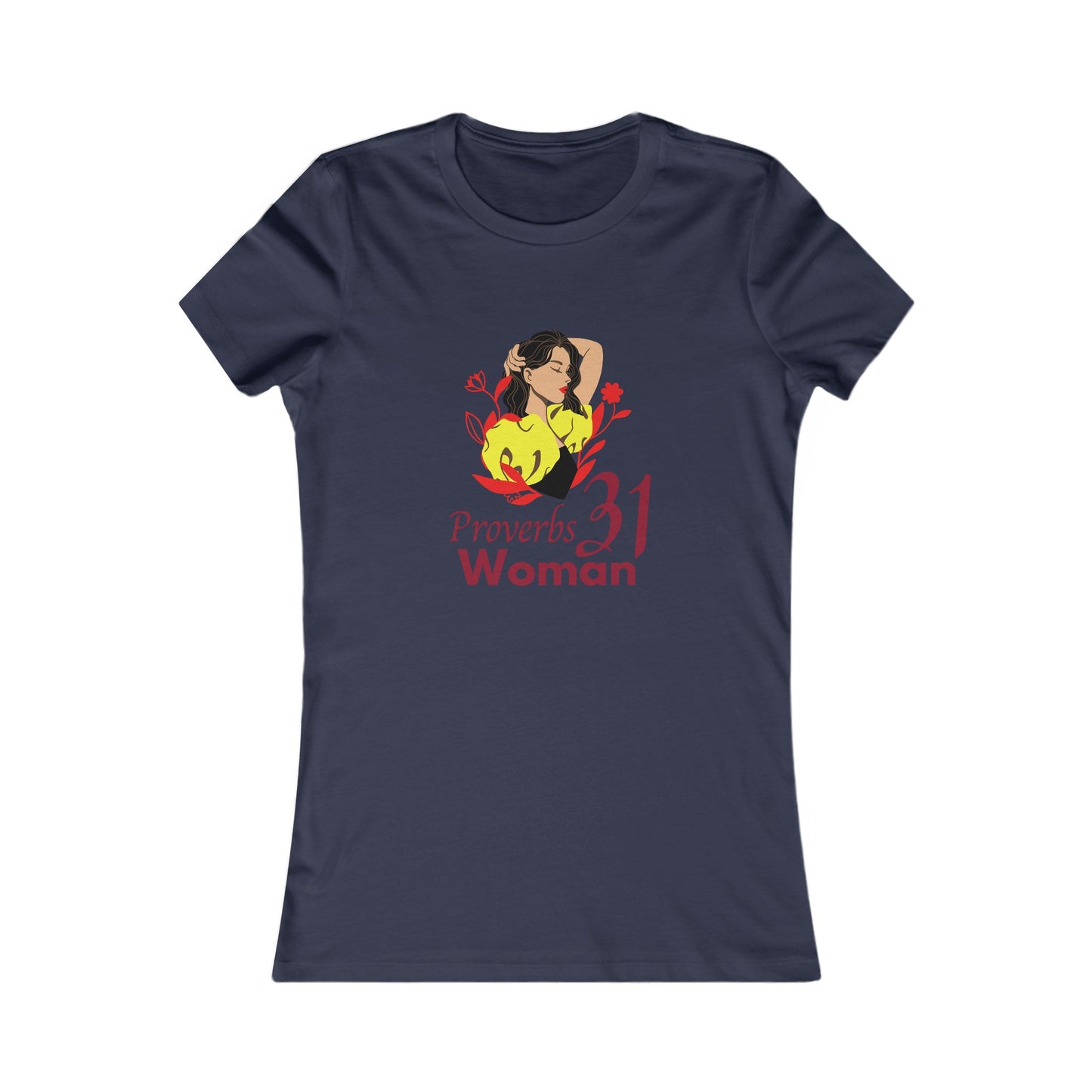 Proverbs 31 Portrait Women's Fitted Tshirt (Latina Colors) - Sweet Baby Jeez Teez