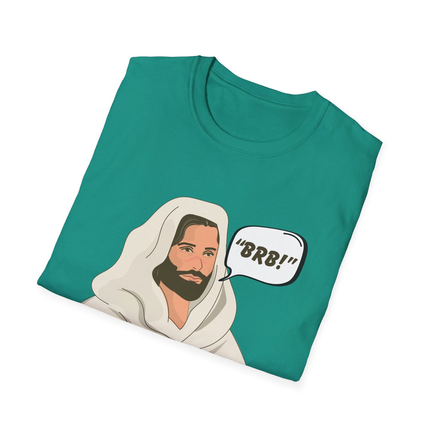 "BRB" Be Right Back Women's Relaxed/Plus Tshirt (Cartoon Logo) - Sweet Baby Jeez Teez
