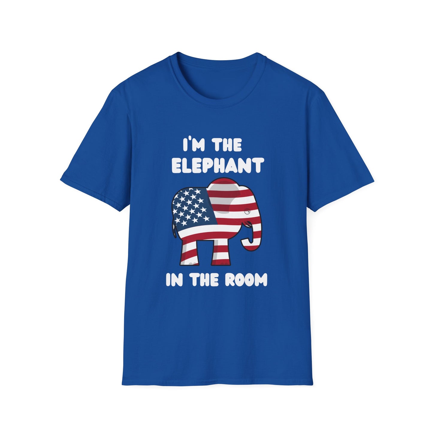 Elephant in Room Cartoon Women's Relaxed/Plus Tshirt (White Logo) - Sweet Baby Jeez Teez