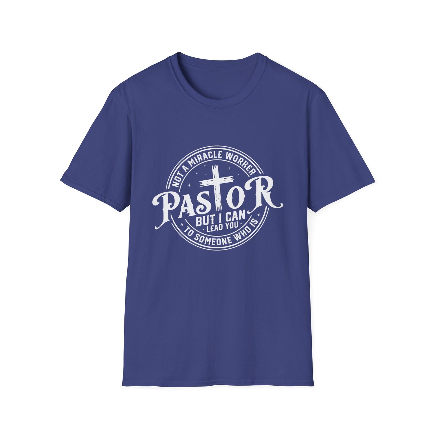 "Pastor" Christian Man of Faith Softstyle Tshirt