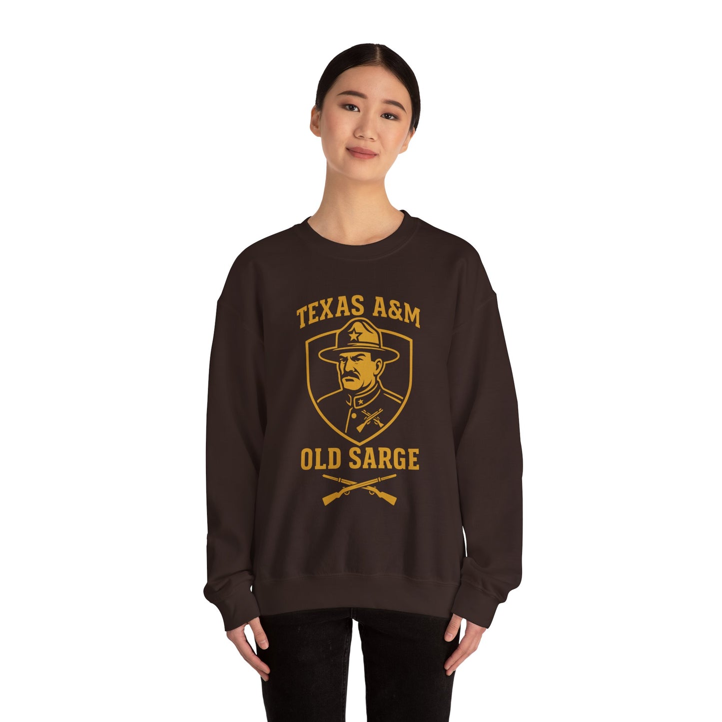 Vintage Texas A&M Old Sarge Cozy Unisex Crewneck Sweatshirt