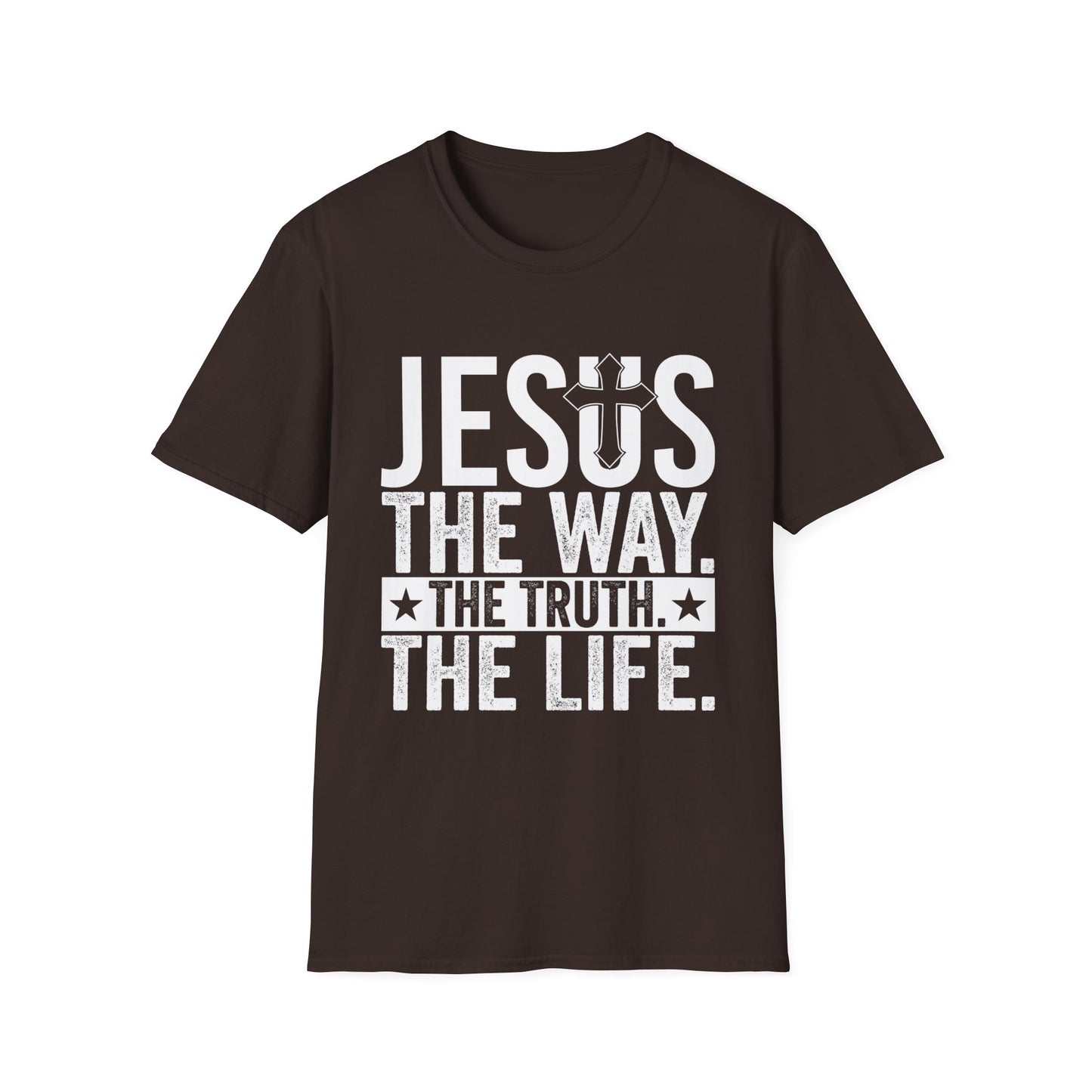 "Jesus The Way, The Truth, The Life" Unisex Tshirt (White Logo)