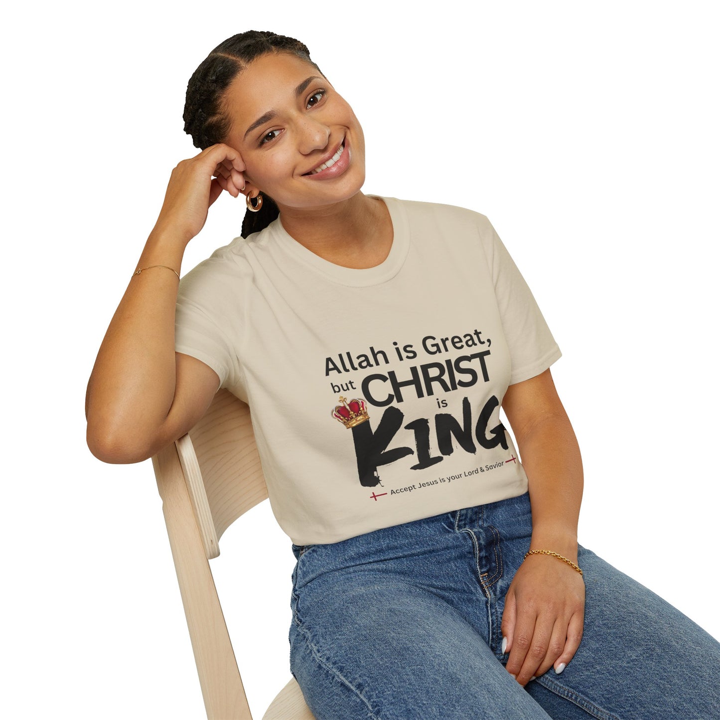 Christ is King Unisex T-shirt (Great Logo) - Sweet Baby Jeez Teez
