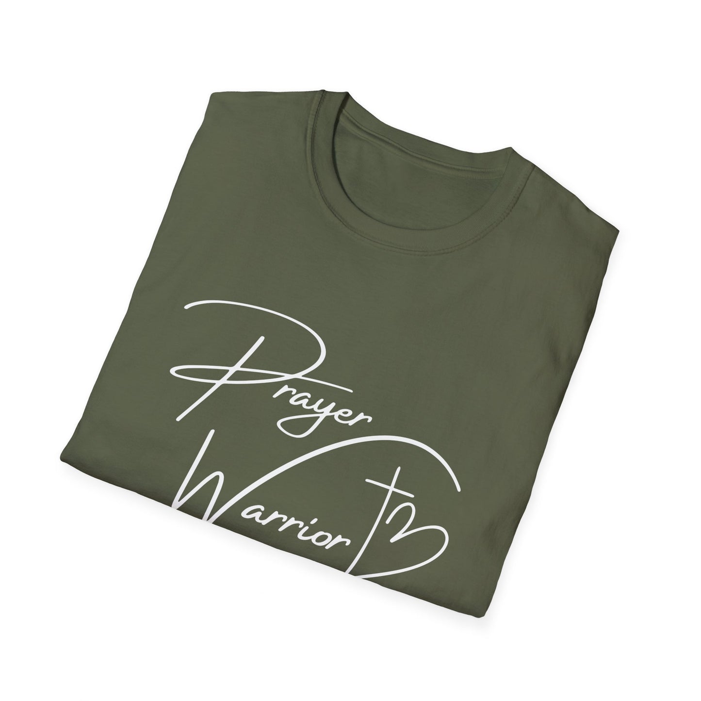 Prayer Warrior Cross Heart Women's Relaxed/Plus Tshirt (White Logo) - Sweet Baby Jeez Teez