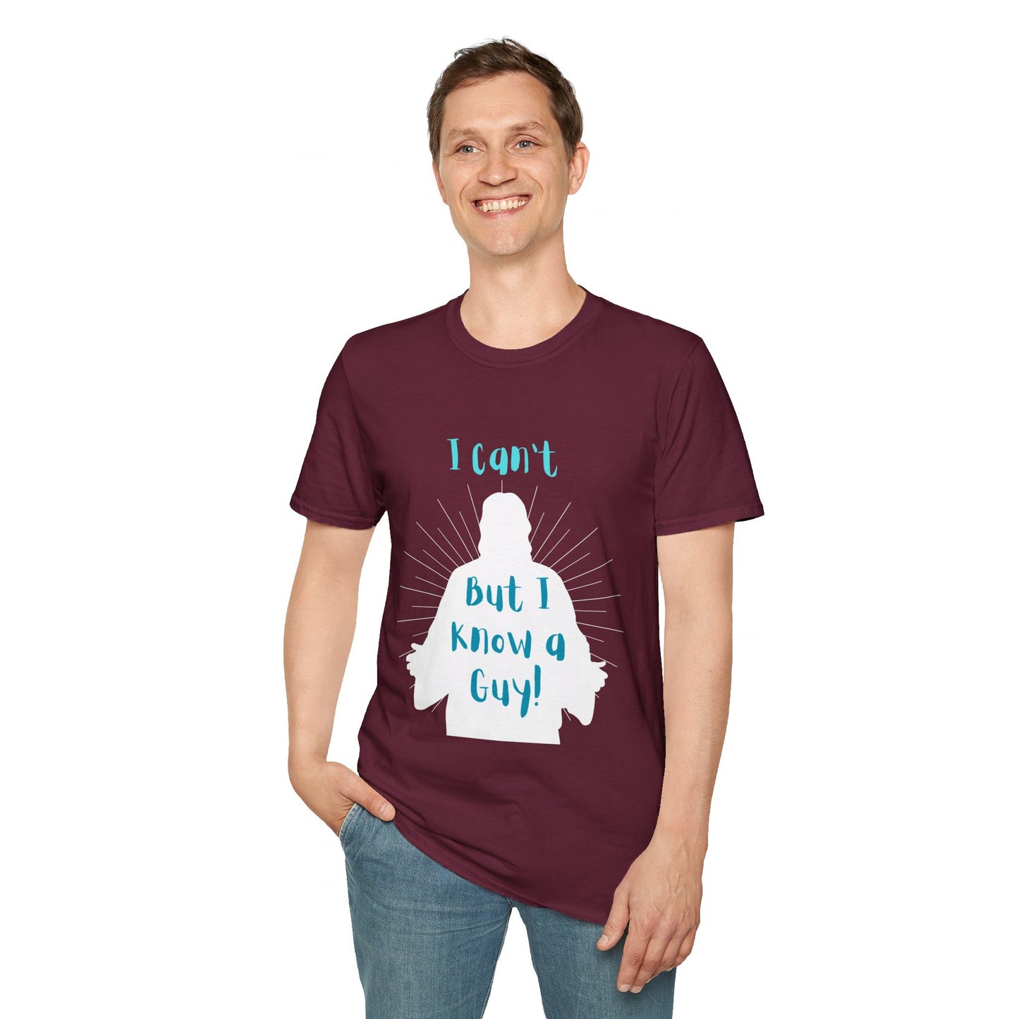 I Know a Guy Men's Tshirt (White Logo) - Sweet Baby Jeez Teez