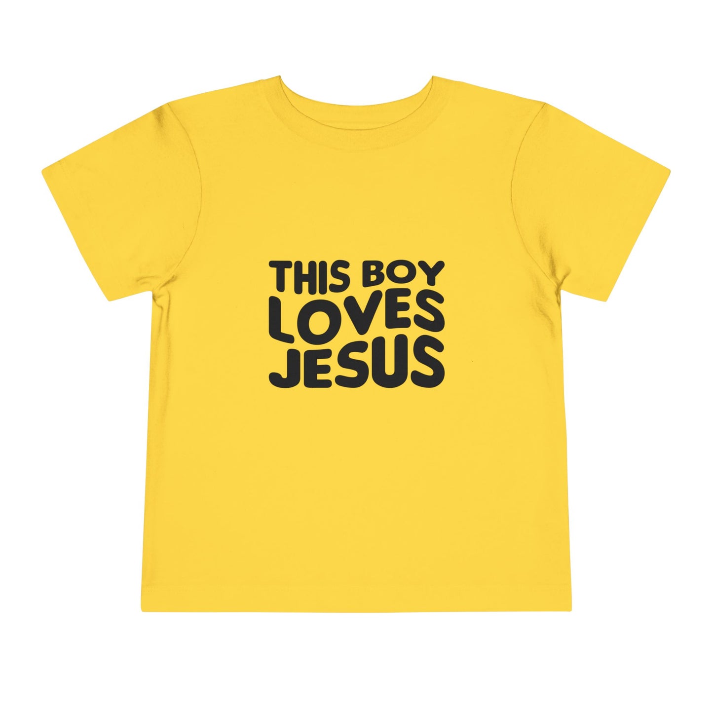 This Boy Loves Jesus Toddler Tshirt - Sweet Baby Jeez Teez