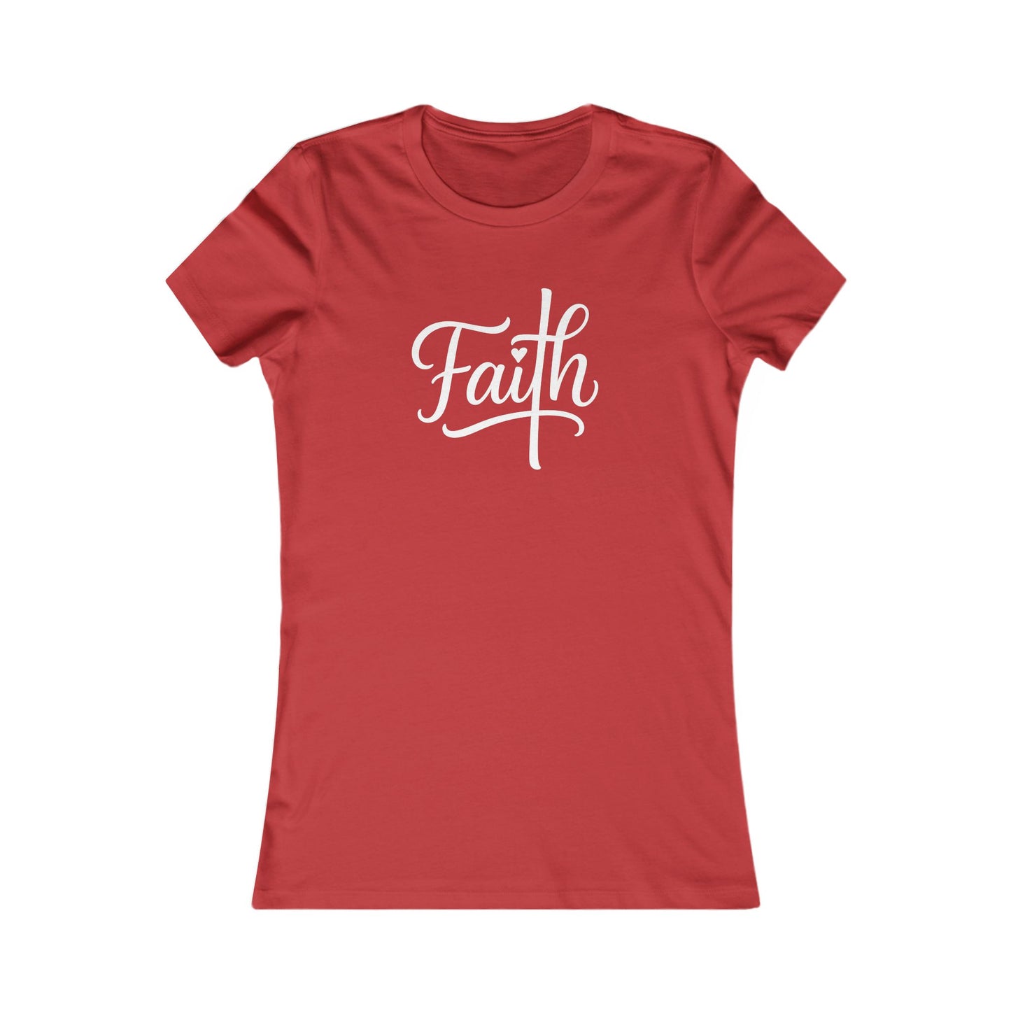 Cross-ed T Faith Christian Women's Tshirt (White Logo)