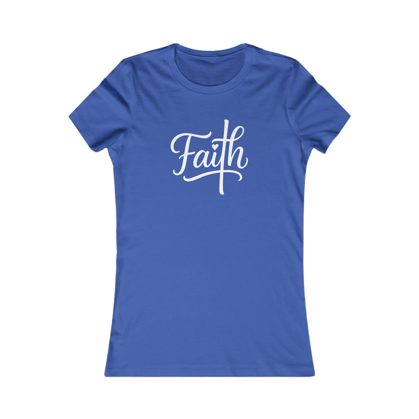 Cross-ed T Faith Christian Women's Tshirt (White Logo)