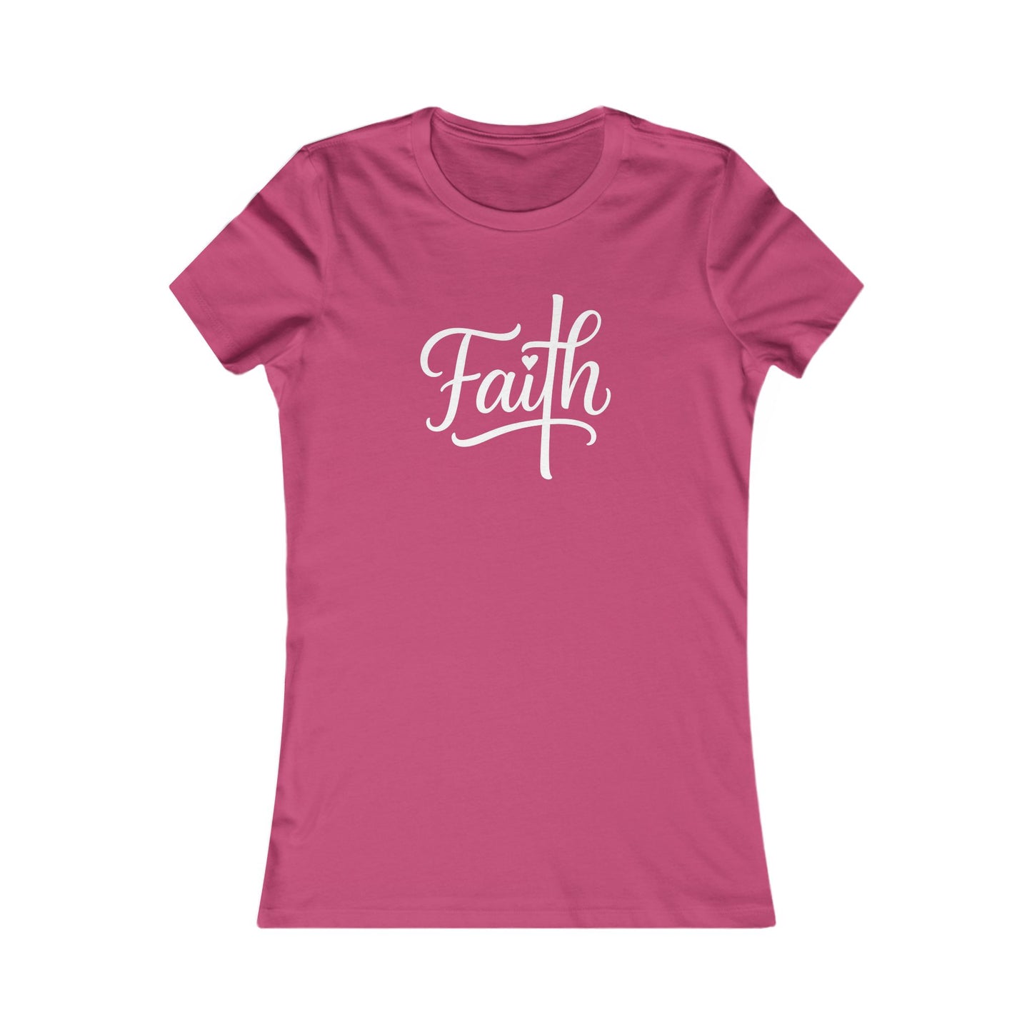 Cross-ed T Faith Christian Women's Tshirt (White Logo)