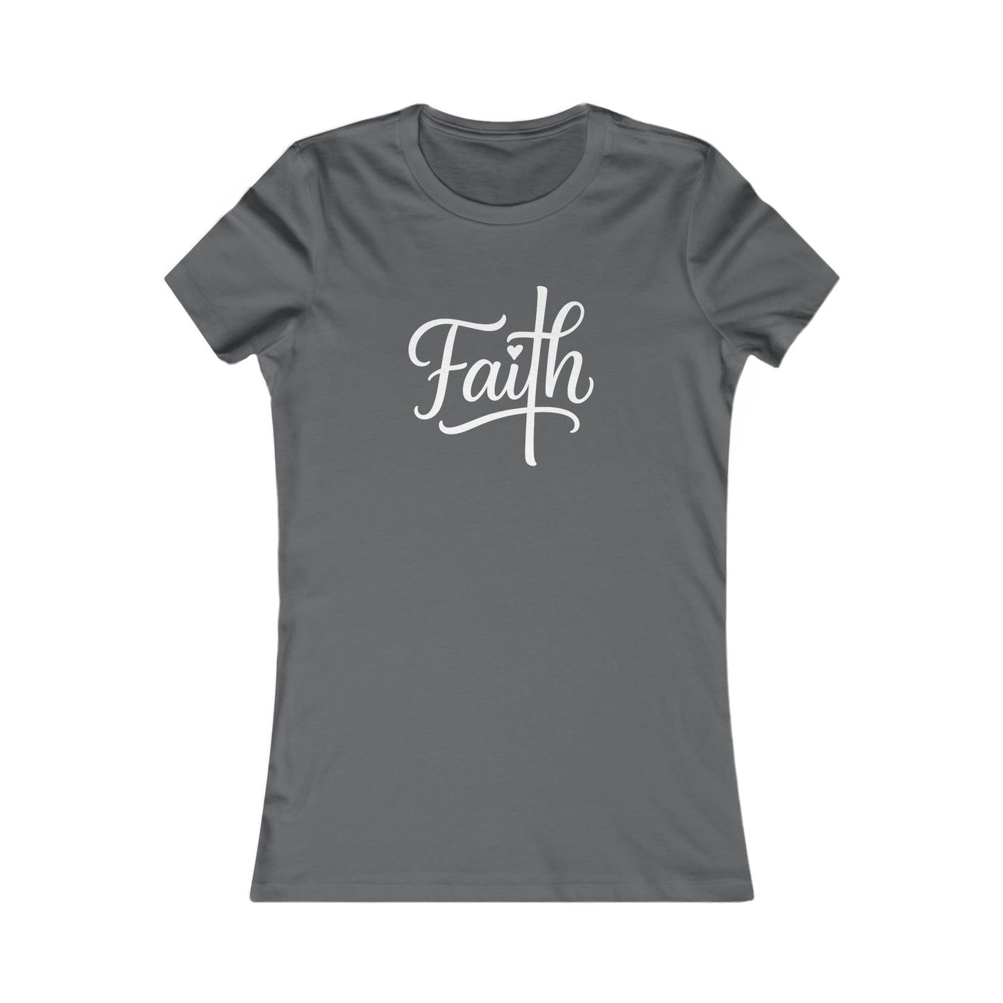 Cross-ed T Faith Christian Women's Tshirt (White Logo)