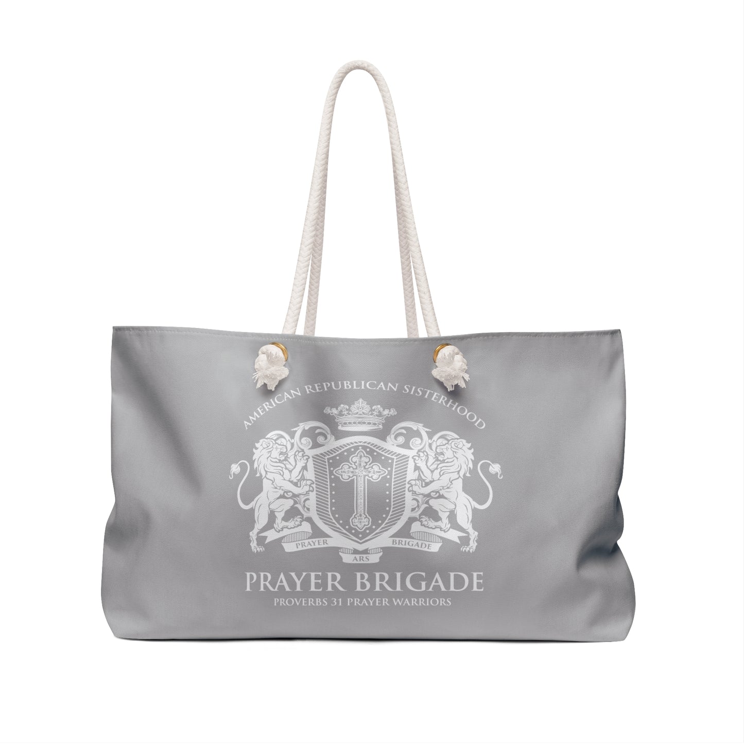 ARS Prayer Brigade Weekender Bag - (Light Gray Logo)