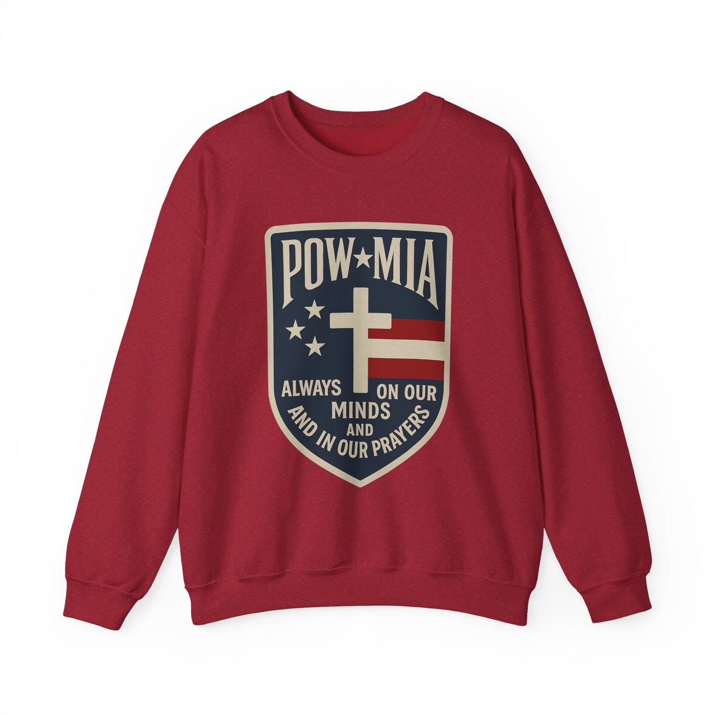 "POW MIA Thoughts & Prayers" Veteran's Tribute Military Sweatshirt