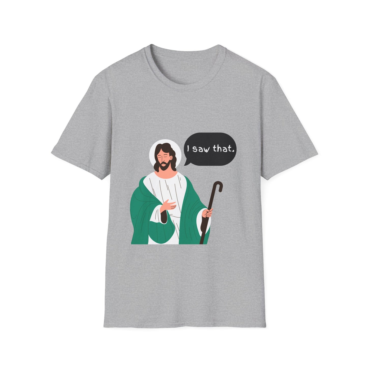 I Saw That Women's Relaxed/Plus Tshirt (Cartoon Logo) - Sweet Baby Jeez Teez