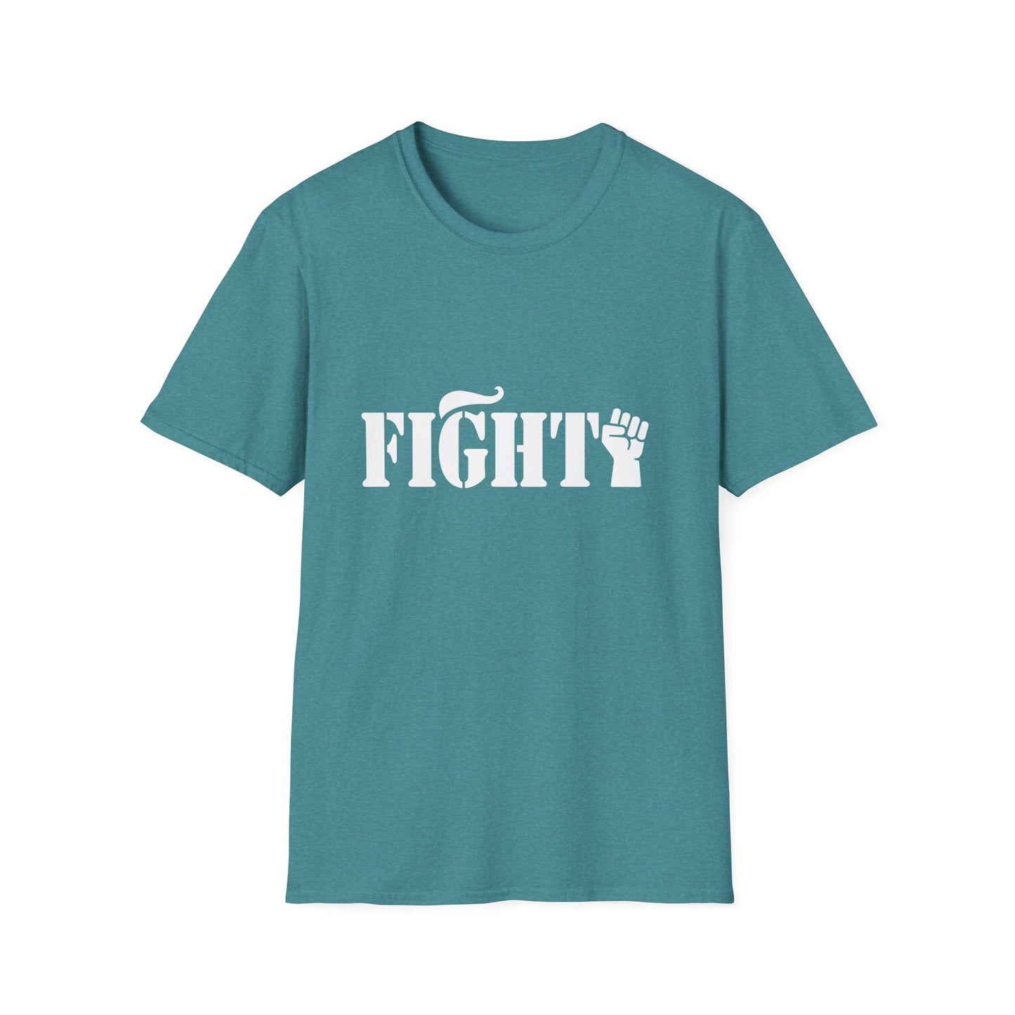 Fight Women's Relaxed/Plus Tshirt (White Fist Logo) - Sweet Baby Jeez Teez