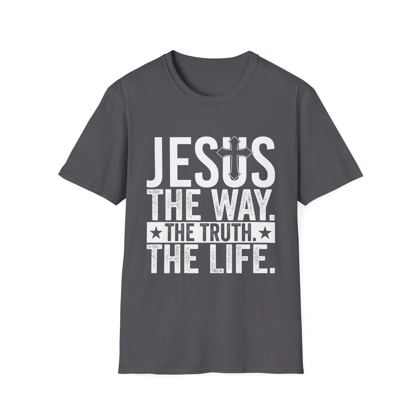 "Jesus The Way, The Truth, The Life" Unisex Tshirt (White Logo)
