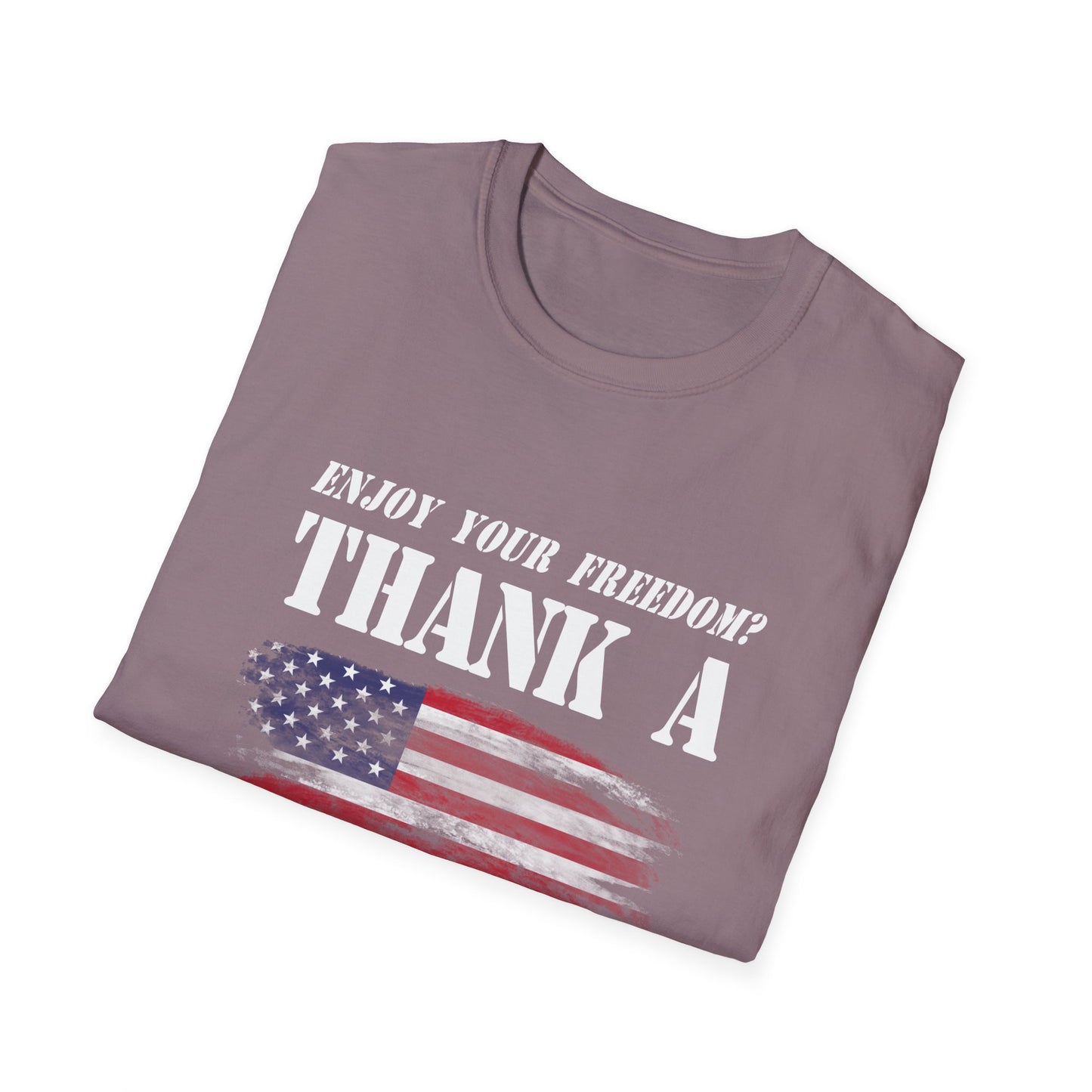 Enjoy Your Freedom Women's Relaxed/Plus Tshirt (MM Flag Logo) - Sweet Baby Jeez Teez