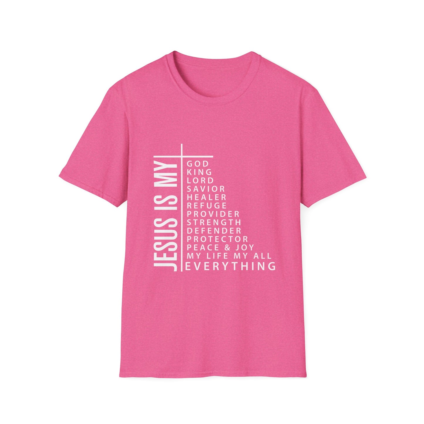 Jesus is My Women's Relaxed/Plus Tshirt (White Logo) - Sweet Baby Jeez Teez