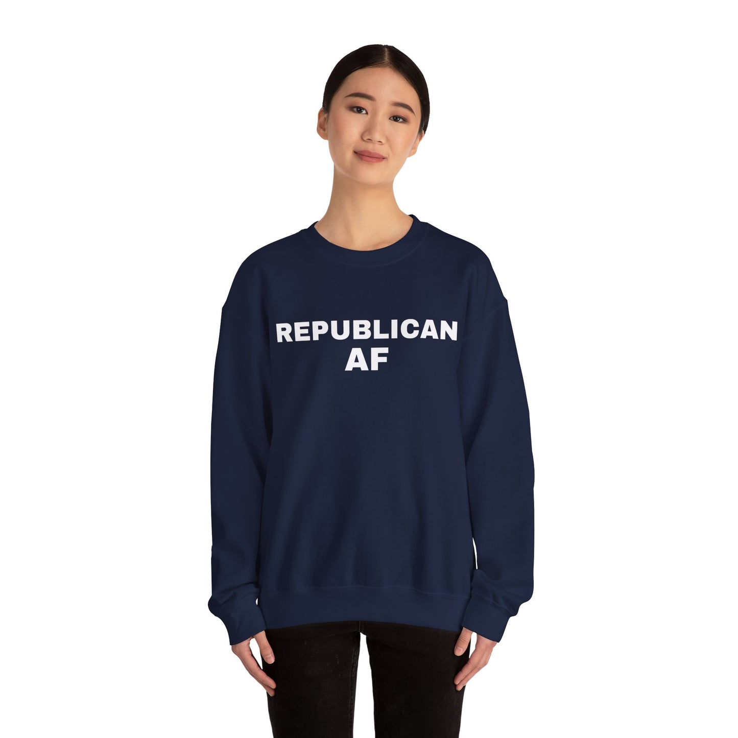 Republican AF Women's Sweatshirt (White Logo) - Sweet Baby Jeez Teez
