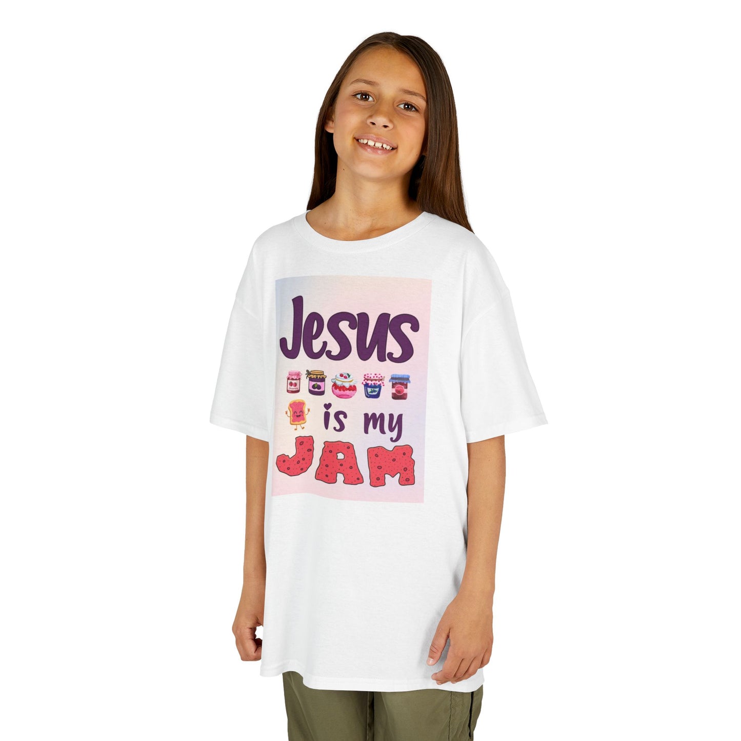 "Jesus is my Jam" Kid's Tshirt (Rainbow Logo) - Sweet Baby Jeez Teez