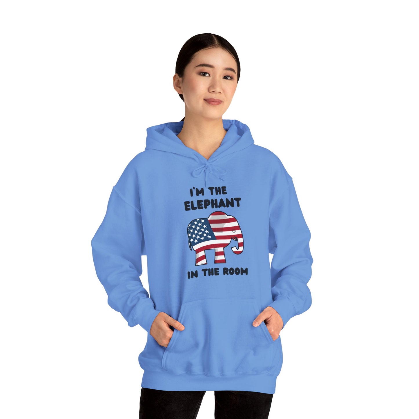 Elephant in the Room Women's Hoodie S-5XL (Black Logo) - Sweet Baby Jeez Teez