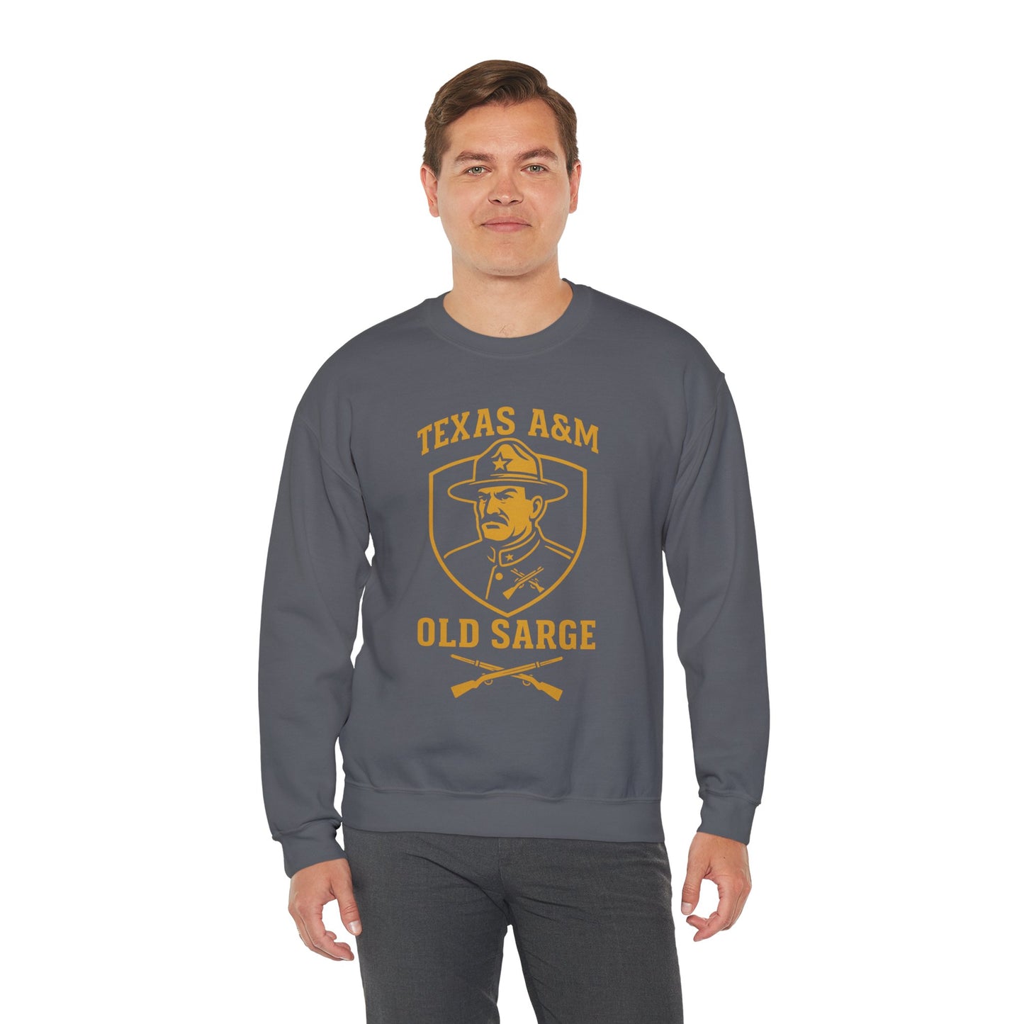 Vintage Texas A&M Old Sarge Cozy Unisex Crewneck Sweatshirt